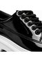 Black Patent Leather White Sole Men's Shoes - Shiny Leather Easy-To-Clean Comfortable Casual Sports Shoes Kb 702 - 4