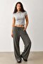 Khaki Wide Leg Barrel Fit Sweatpants Mg2646
