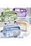 Large capacity pencil box pen holder school supplies cosmetic organizer - 3