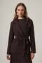 Women's Sequin Embroidered Belt Detailed 3-Piece Set Brown 31375 - 4
