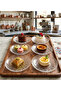 Glass Dessert Snack Breakfast Dessert Snack Plate Snack Bowl Breakfast 6 Pieces 12cm 6 Pieces - 8