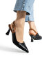 154 Women's 8 cm Heeled Open-Back Stiletto Shoes