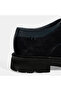 Men's Navy Blue Lace-Up Suede Casual Shoes - 6