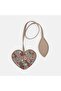 Leather Keychain with Heart Figure - 2