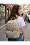 Dp Casual a Quality Cream Multi-Compartment Water Repellent Sports Travel Daily Lightweight Fabric Backpack 4-8