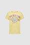 Girl's Light Yellow T-Shirt 50320467-Vr004 - 6