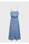Drape Denim Dress - 3