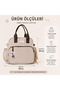 Multi-Compartment Baby Care Bag Mother Baby Backpack Organizer Hospital and Daily Use Beige - 3
