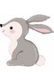 Rabbit 5 Year Old Balloon Set Star Balloon Foil Set Rabbit Concept Birthday Set Age Balloon Set - 3