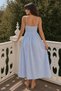 Women's suspended gipeli gingham dress - baby blue - 3