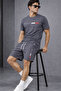 Men's Oversize Printed Shorts Set 100% Cotton Comfortable Fit Casual Style