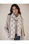 Polka Dot Patterned Knitwear Scarf - 3