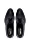 Men's Genuine Leather Black Classic Shoes - 5