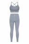 Women's Seamless Sports Bra with Back Detail and Support - Push up Gathering Seamless Leggings Set 1800t - 8
