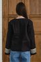 Black Women's Ethnic Embroidered Long Sleeve Knitwear Jacket Cardigan - 7