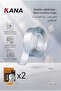 Double-sided washable adhesive tape transparent