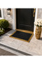 Avnagard Gold Unbreakable Framed Door Mat Made of Thick Carpet