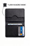 Card Holder Men's Wallet Genuine Leather Card Holder Slim Design Wallet – Black Orion