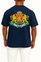 Oversized Coat of Arms of Bulgaria Kingdom of Bulgaria Unisex T-Shirt with Pocket and Back Design - 2