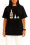 Oversized Tequila Salt and Lemon Is My Best Friend Chest B Printed Unisex T-Shirt - 2