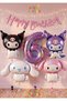 6 Years Old Purple Balloon Set - Sanrio Kuromi Melody Cinnamon Anime Concept Birthday Balloon