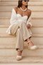 Mink Natural Women's Wedge Heeled Shoes K01874055565