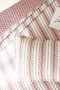 Cotton Quilted Burgundy Color Line Pattern Single Bedspread Set 180X230+50X70 - 3