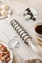 9-Blade Stainless Steel Shaped Dough Cutting Roller Wavy Ravioli Cutter Dough Shaper