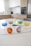 6-Piece Glass-Legged Mini Presentation Bowl and Dessert Bowl Set - Colorful - 4
