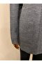 Beaded Knitwear Stylish Patterned Mother's Cardigan with Pearl Detail / Anthracite - 5