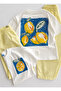Boy's Lemon Printed T-Shirt + 100% Cotton Poplin Summer Trousers Set - 6