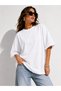 Women's Oversize 100% Organic Cotton Round Neck Loose Fit T-Shirt