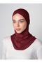 Cross Hijab Neck Collar Bonnet - Burgundy - (St232), (Id 3423206) - 2