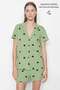 Egyptian Women's Cotton Shirt Sort Set Green