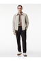 Straight Fit Pike Fabric Pocketed Relaxed Cut Pants with Lace-Up Waist