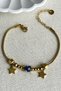 Women's Steel Bracelet with Evil Eye Charm – 17+2 cm Gold Color Bracelet |   Non-Tarnish Women's Jewelry - 6
