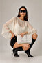 Beige Leather Women's Portfolio Bag