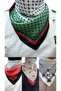 4 Pcs Palestine Themed Scarf 50X50 Unisex Suitable for Daily Use Pashmina Shawl Keffiyeh Palestine Flag