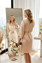 Bride Written Satin Dressing Gown with Stone Detail - 4