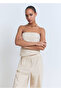 Asymmetrical Strapless Blouse