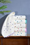50X90 cm 3 Pieces Embroidered Hand Towels - Pompom Face and Head Towels