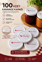 100 Pieces of Canning Jar Lids/Silicone Lids - Original Product - 3