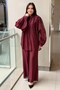 Random Sim Thread Embroidered Organza Shirt and Pants Set