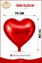 Foil Heart Balloon Red 75 cm Helium Gas Compatible Lover Gift - 2