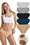 Women'S, Cotton Basic Bikini Slip, Multicolor Pack of 5, Soft Cotton Breathable Fabric