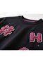 Girl's basic t-shirt with lace embroidery - 2
