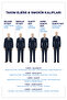 6 قطع بدلة رسمية قياسية التصميم بنقش مربعات مكونة من صوف قطع - 5