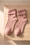 Girl's 4-Piece Ankle Detailed Cotton Socks School Socks - 2