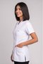 Short-Sleeved Jacket Length Women's Shirt Collar Doctor Teacher Lab Coat - 4