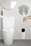 Safir Self-Adhesive Wc Brush Holder White - 3